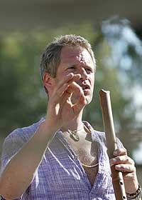 Leading with the shakuhachi, Nicosia, Cyprus, 2004 Leading with the shakuhachi, Nicosia, Cyprus, 2004